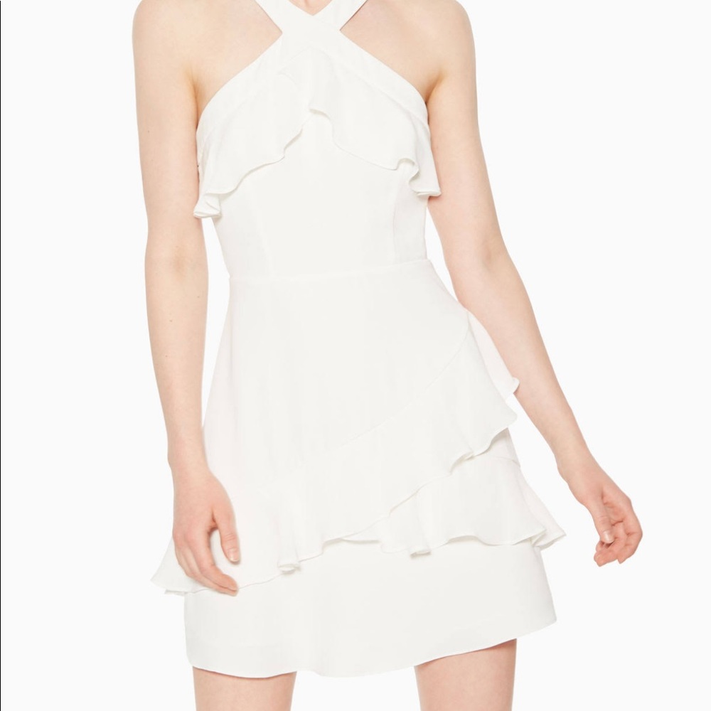 Parker Women’s Rikki Flounce Dress white - Picture 4 of 6